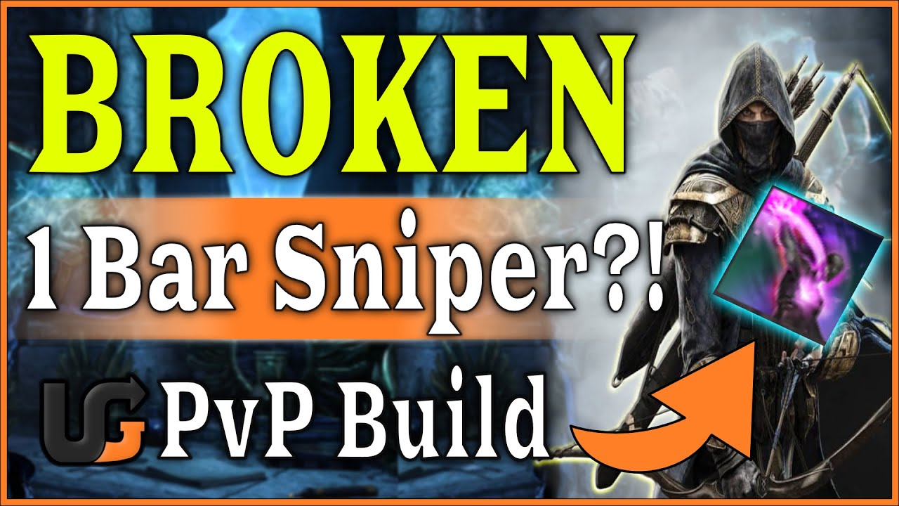 1 Bar Sniper is BROKEN!! 🏹🏹Sniper 🏹🏹 ESO Nightblade PvP Gold Road