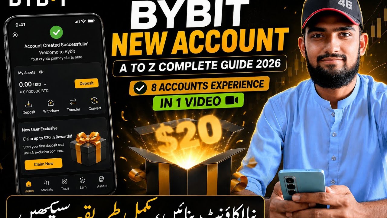 Bybit New Account Complete Guide 2026 | Full Setup + All Problems Solved + $20 Campaign