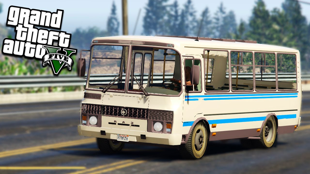 РУССКИЙ АВТОБУС В GTA 5 - GTA 5 МОДЫ (GTA 5 MODS)