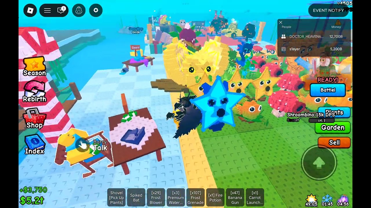 Plants VS Brainrots Yesterday's Admin Abuse