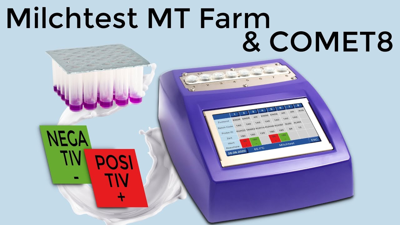 COMET8 das automatisches Testsystem  + Milchtest MT Farm EF4G (Sensitiv)