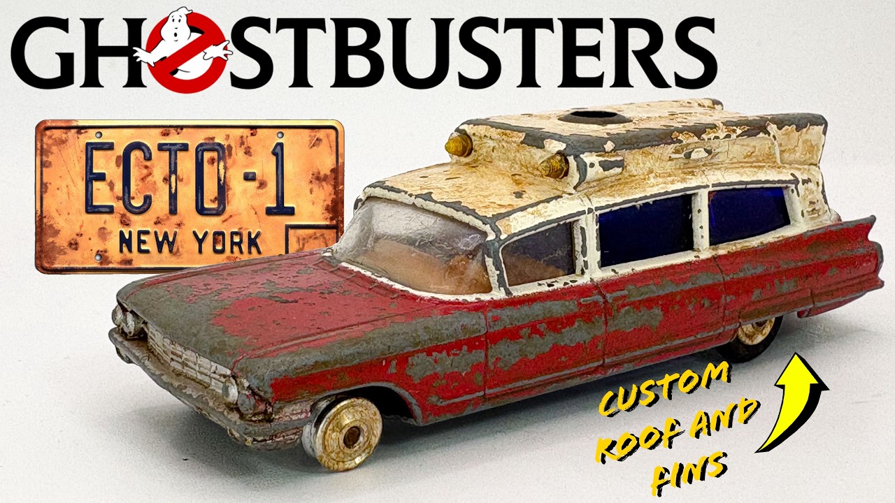 4K Corgi Ambulance 437 Ghostbusters Ecto 1 Conversion Restoration. 