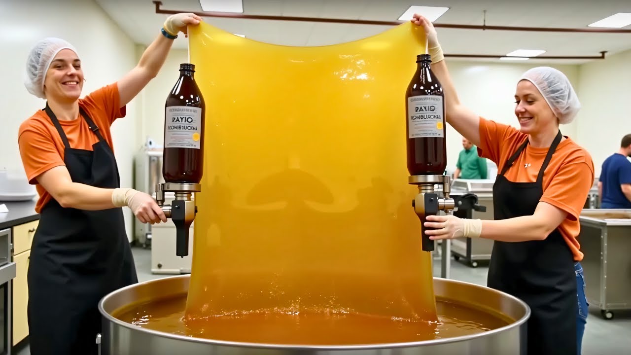 C&Oacute;MO se HACE el KOMBUCHA 🍵 | Producci&oacute;n INDUSTRIAL en F&Aacute;BRICA &ndash; Hecho Aqu&iacute;