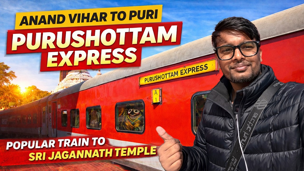 12802 Anand Vihar Terminal - Puri Purushottam Express | First AC Journey |दिल्ली से जगन्नाथ पूरी धाम