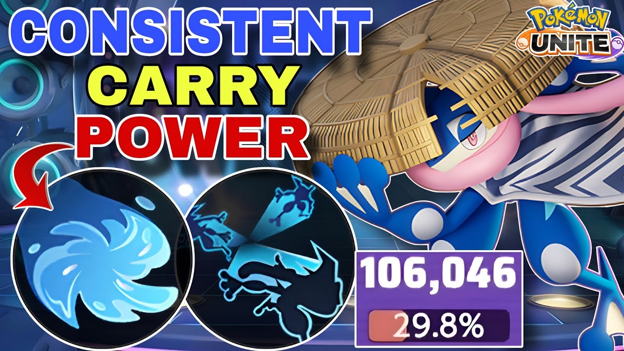 WATER SHURIKEN GRENINJA Is a Carry Machine If Played Right! | Pokemon Unite