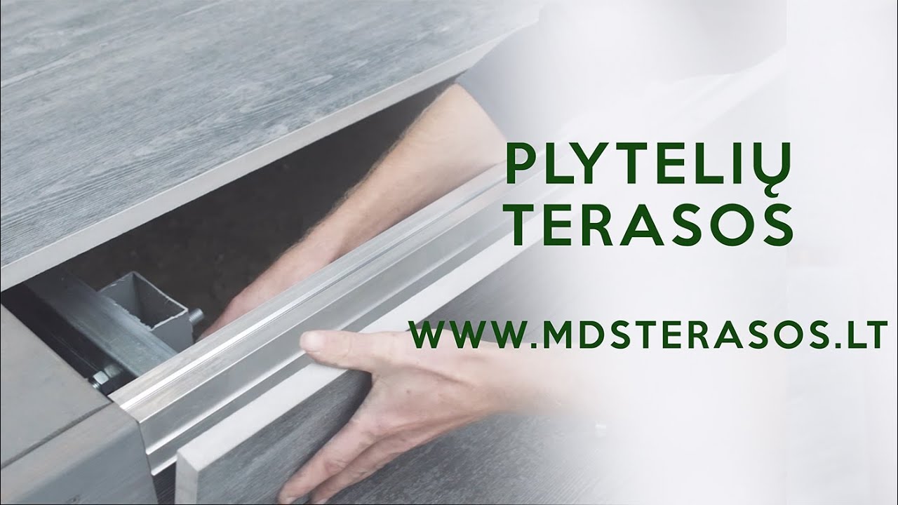 Kaip įrengiama plytelių terasa? || Plytelių terasos || MDS Terasos