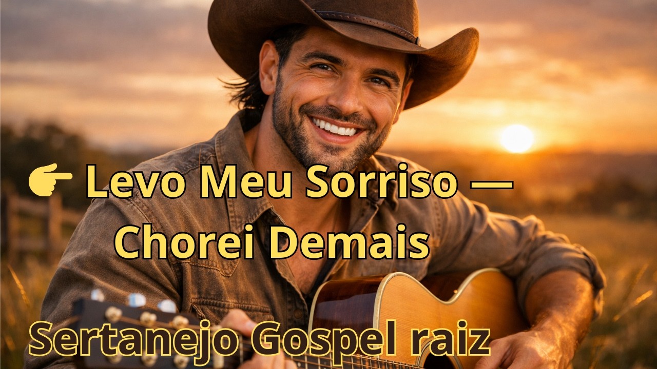 👉 Levo Meu Sorriso — Chorei Demais |Sertanejo Gospel