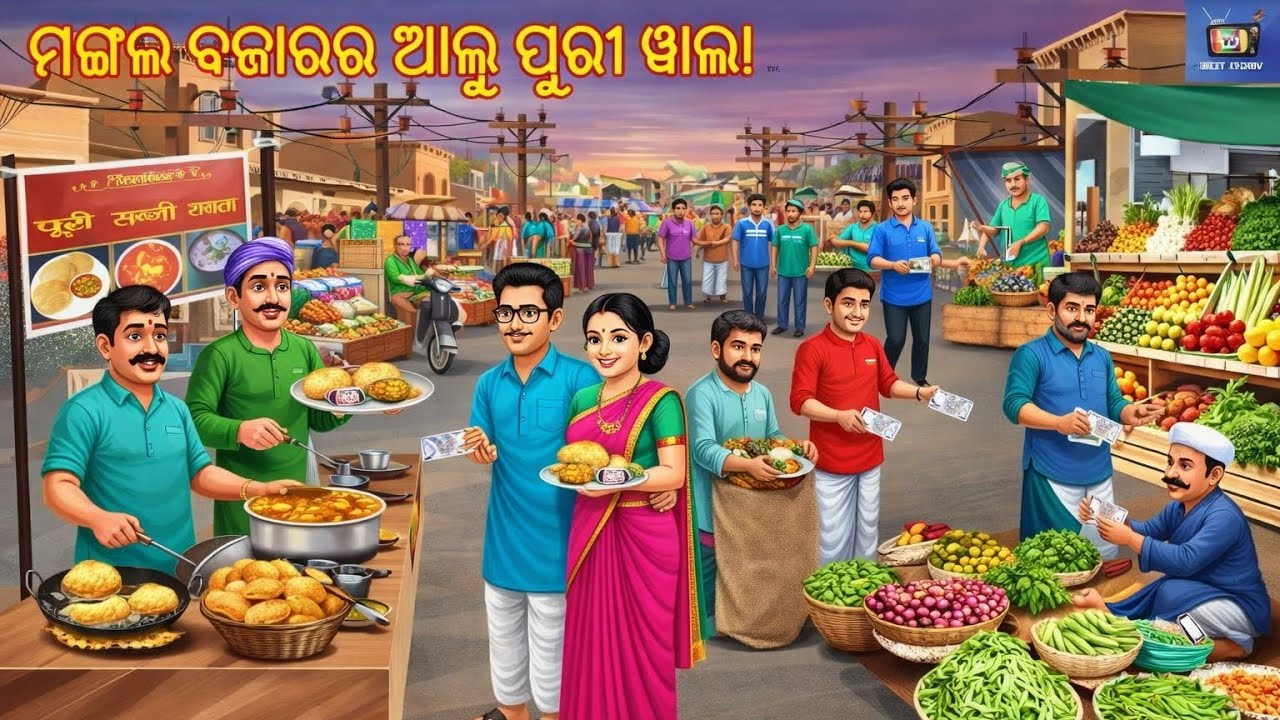 Mangala bajarara alu puri Bala | Odia Stories | Odia Moral Story | Odia Cartoon | Kahaniya | Story