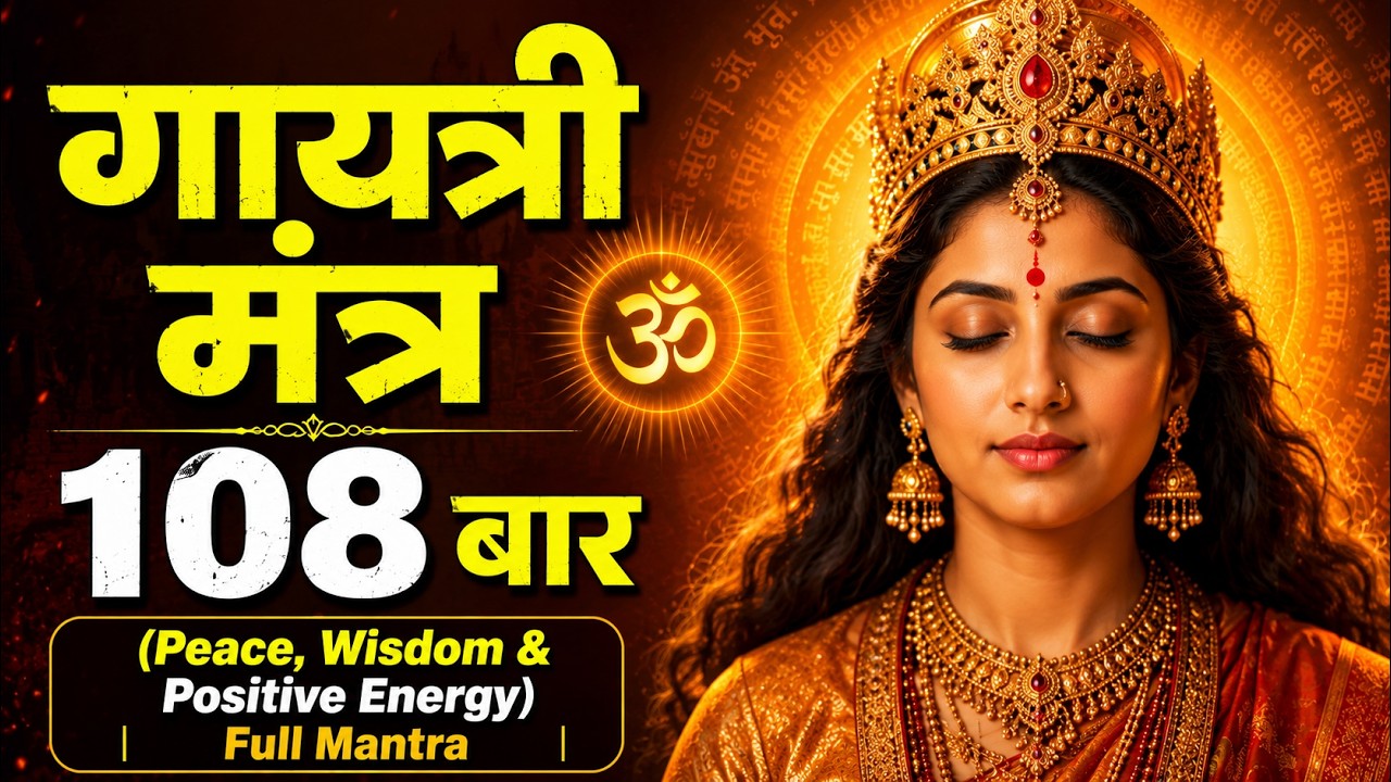Gayatri Mantra 108 Times | Peace, Wisdom & Positive Energy | Full Mantra