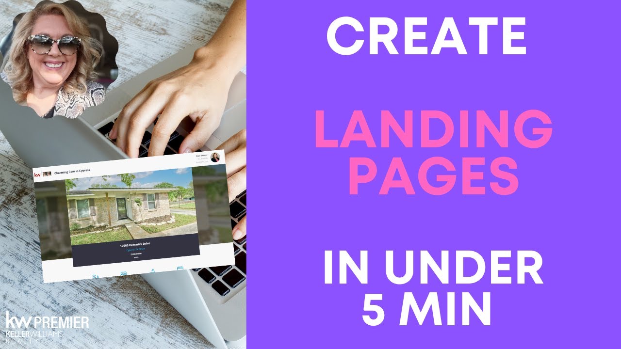 Keller Williams | Create | Landing Pages | In under 5 minutes | In Command