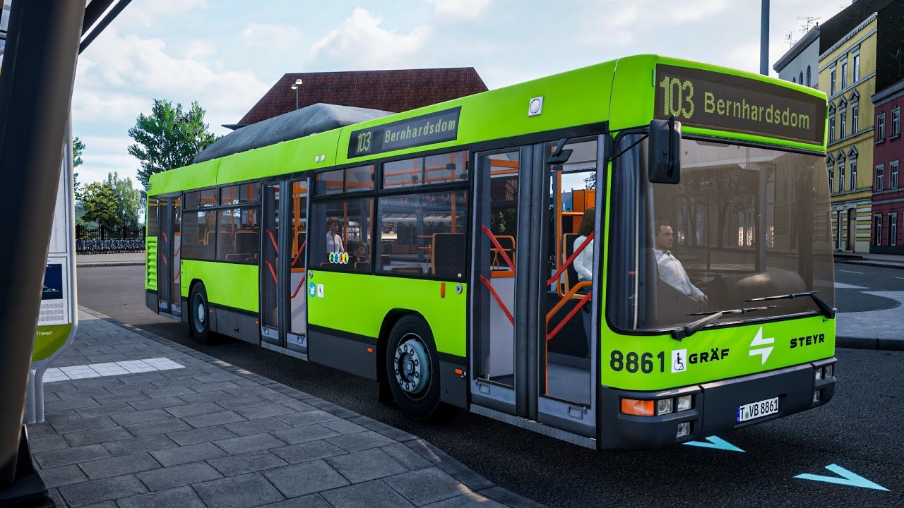 Gräf/Steyr Solobus NL205 | City Transport Simulator: Bus | Logitech G29 - Gameplay | No Commentary