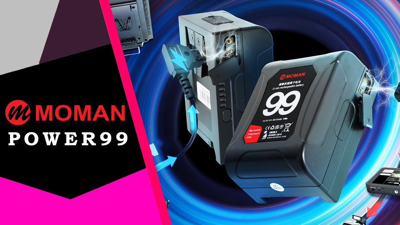 Moman Power 99 ⚡️ Świetny Akumulator bateria V-mount / Recenzja 4K