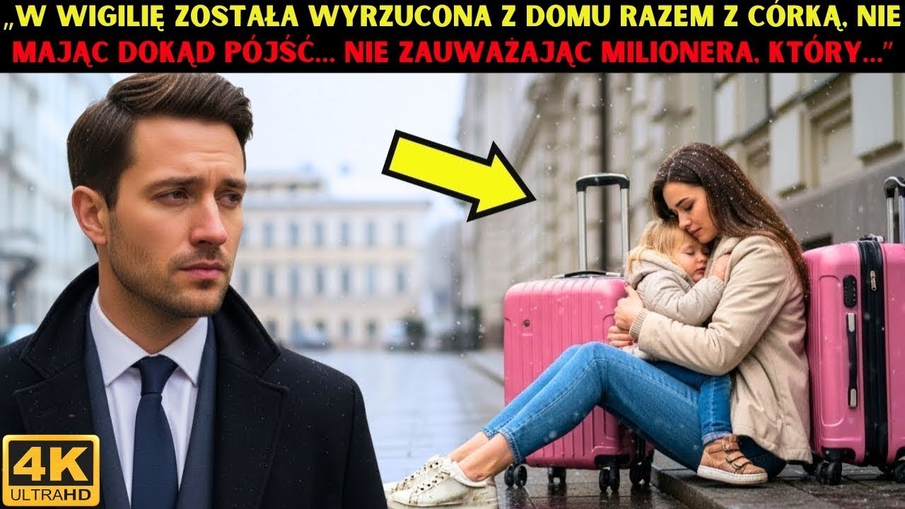 W Wigilię została eksmitowana razem z córką, nie mając dokąd pójść… nie zauważając milionera, który…