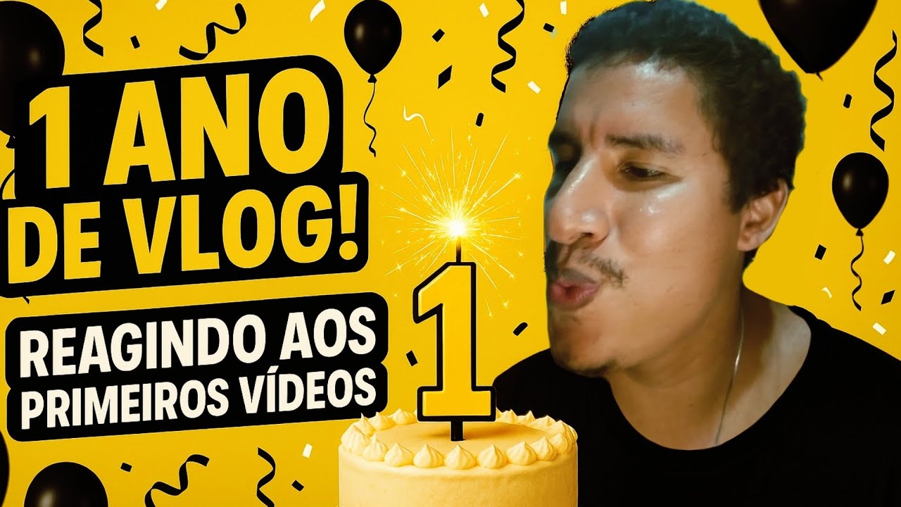 React: 1 Ano de vlog! reagindo aos primeiros videos