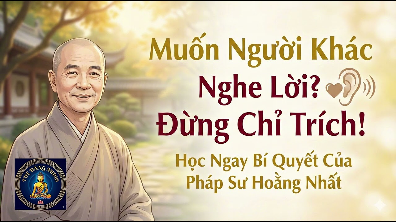 Muốn Người Khác Nghe Lời? Đừng Chỉ Trích! Học Ngay Bí Quyết Của Pháp Sư Hoằng Nhất