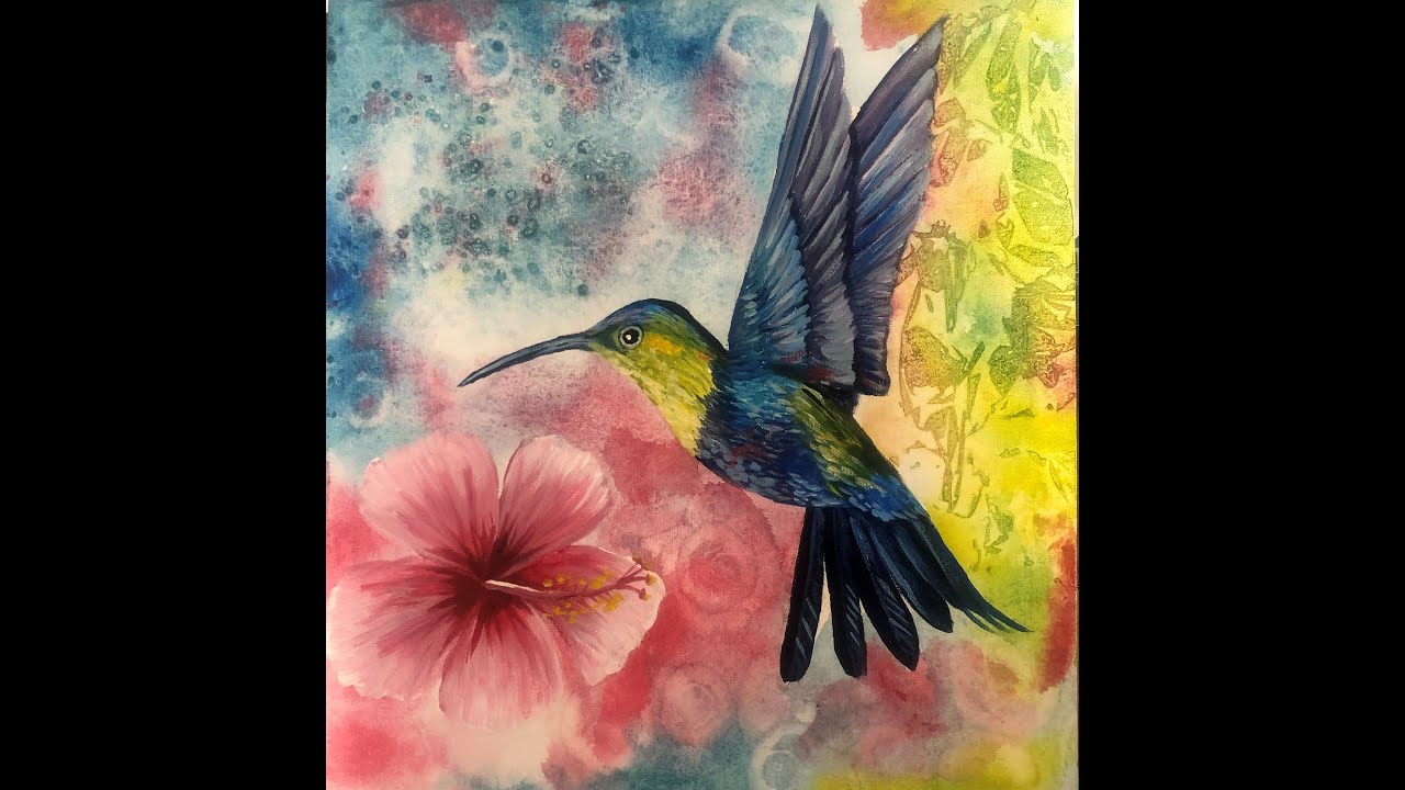 Cómo dibujar y pintar un Colibrí