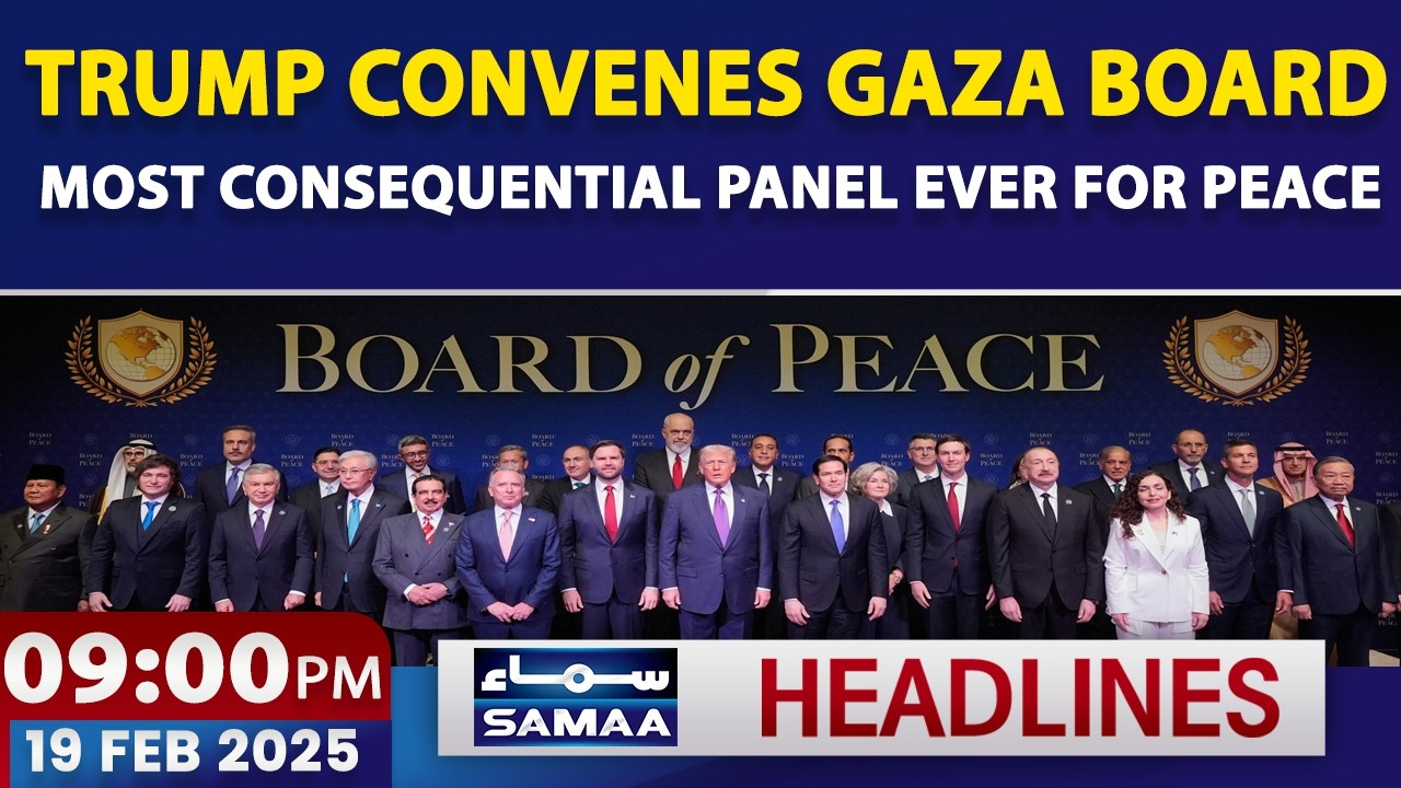 Trump Launches Gaza Board | World Leaders in Attendance | $5bn Pledged | 9 PM News Headlines