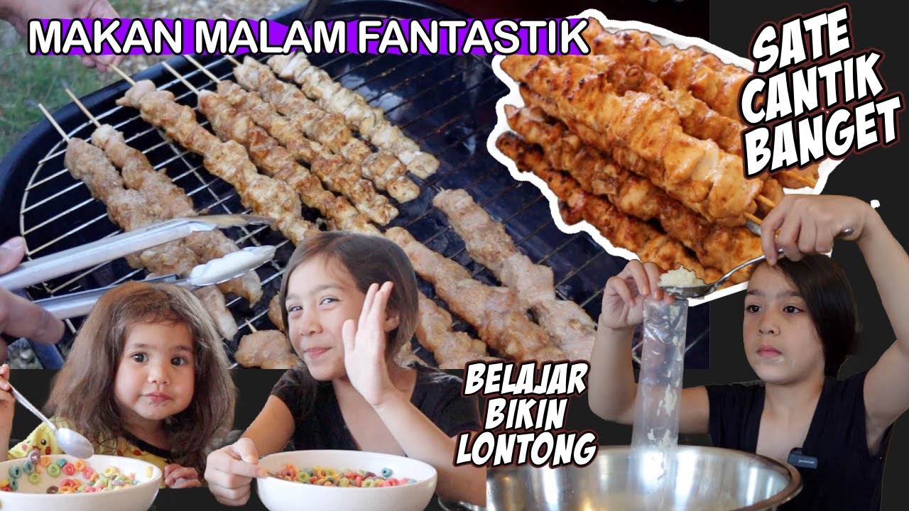 MASAK 3 JAM ! Bikin Makan Malam Rame-Rame - Ada Sate, Lontong dll