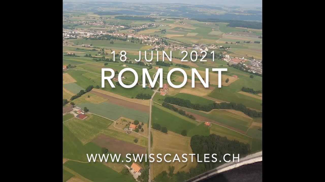 Romont vu du ciel le 18 juin 2021
