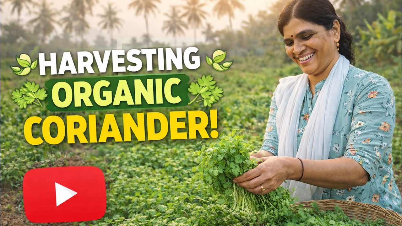 తాజా కొత్తిమీర  కోత 🌿 | Dhaniya Farming & Cutting Tips