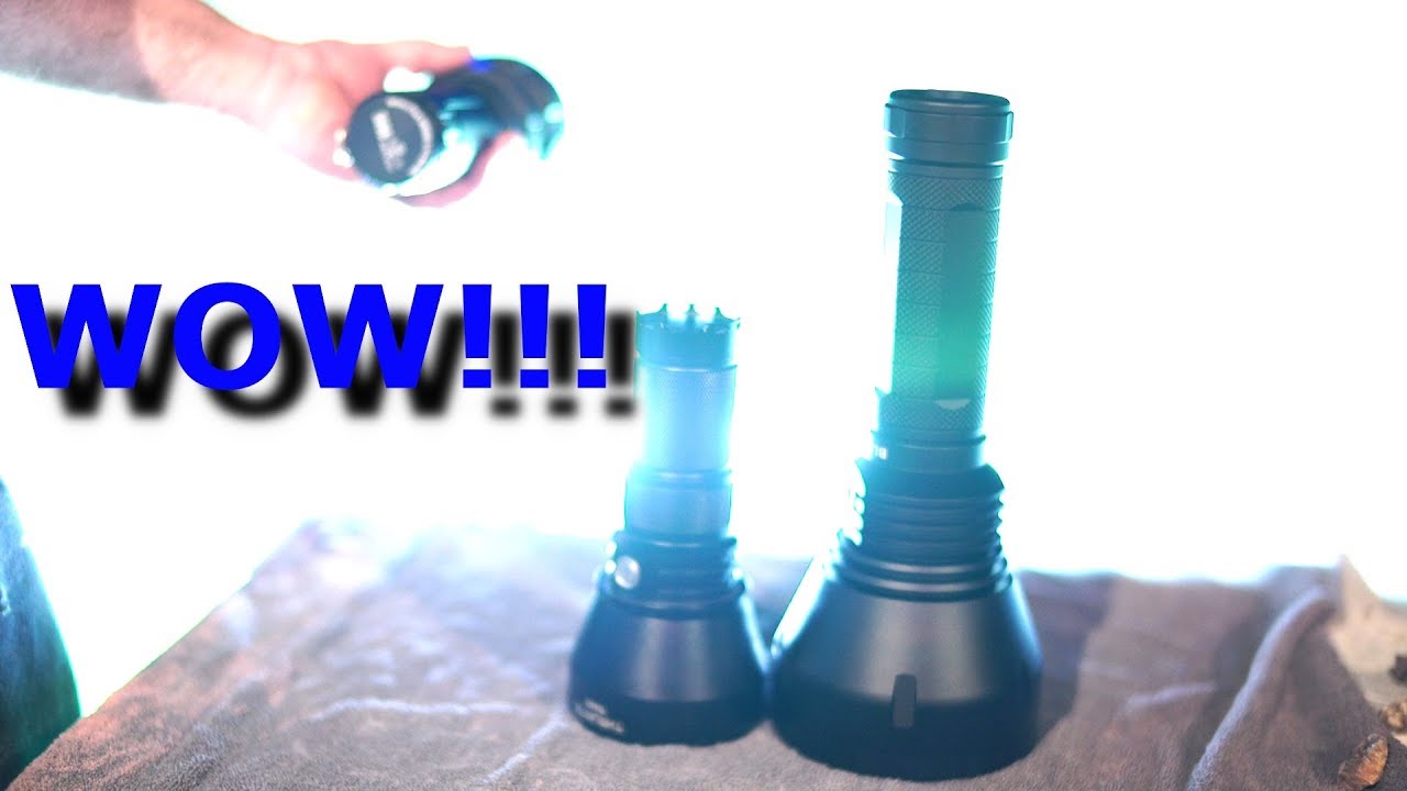 High powered flashlight comparison BLF GT vs Thrunite vs Imalent