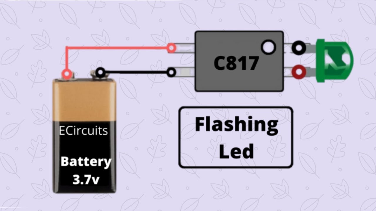LED Flasher Circuit | Blinking LED with Opto coupler