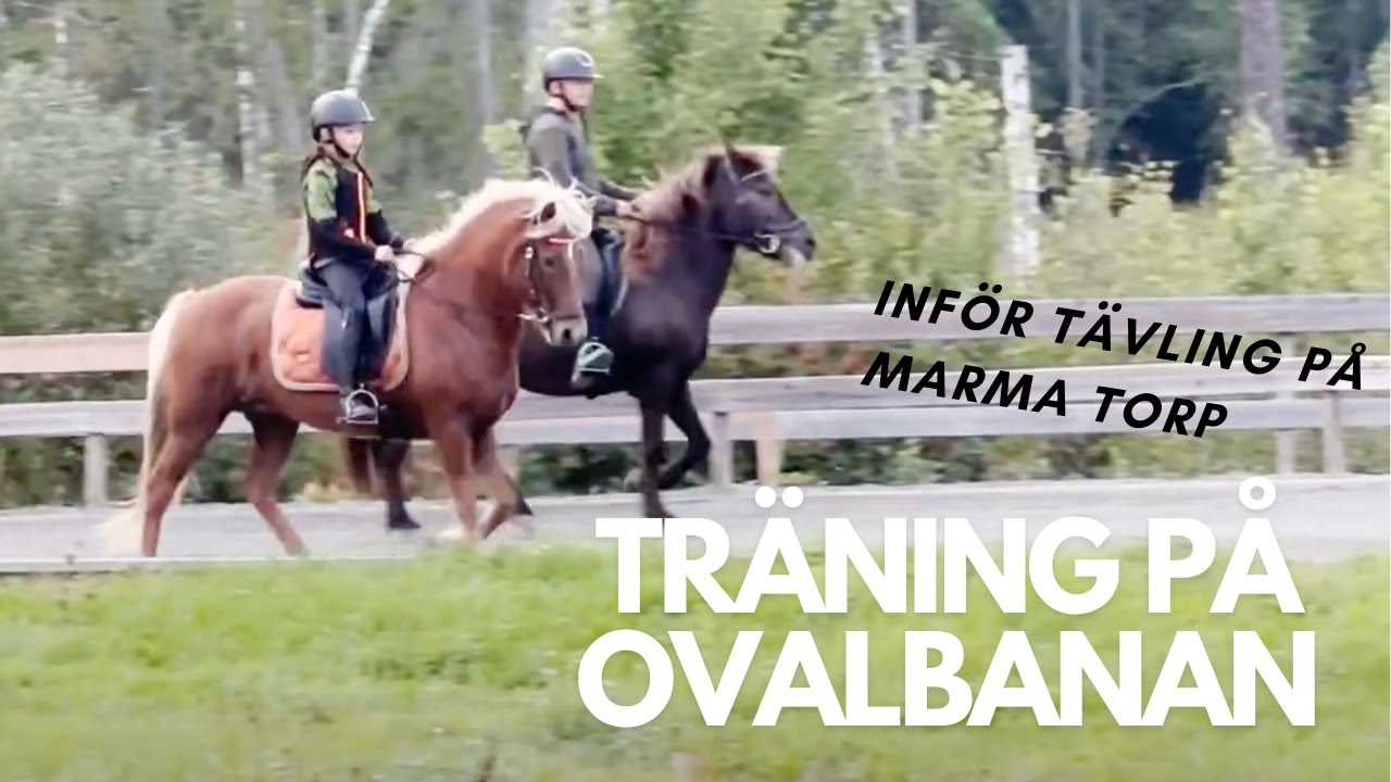 Ovalbanaträning inför tävling på Marma torp