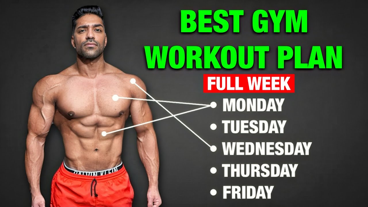 Best Full Week Gym Workout Plan For Muscle Building & Fat Loss