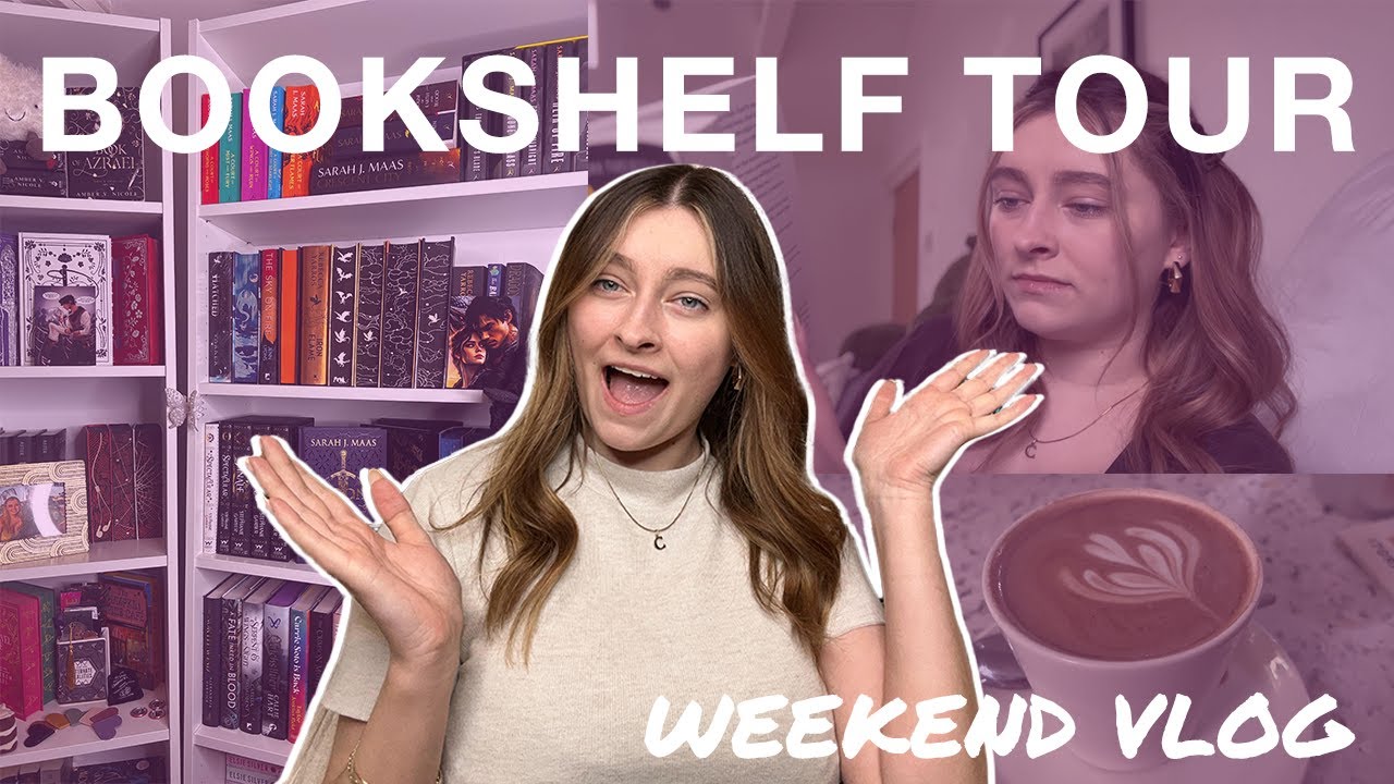 Weekend Reading Vlog + FULL Bookshelf Tour 📚✨ | Kingdom of Ash + Book Haul!