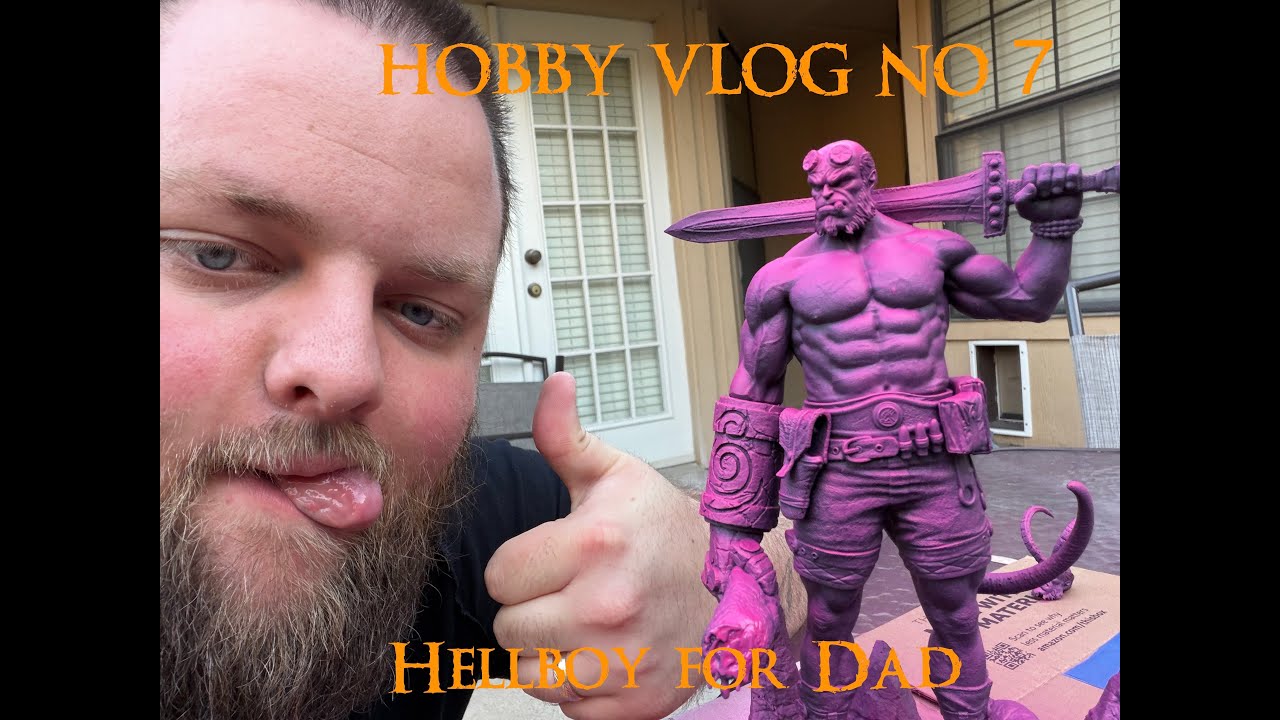 HOBBY VLOG #7: Painting Hellboy for my dad