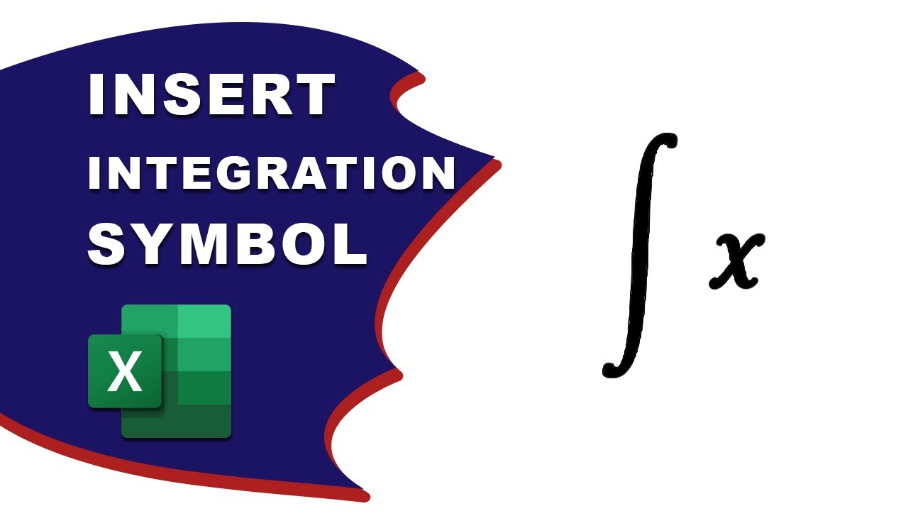 How to insert integration symbol in Excel