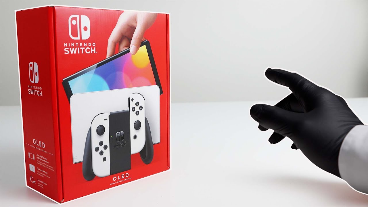 Nintendo Switch OLED Unboxing and Display Test! - ASMR