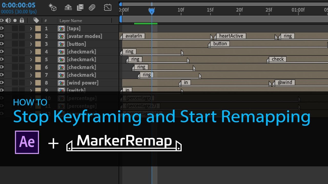 Marker Remap: Stop Keyframing Start Remapping