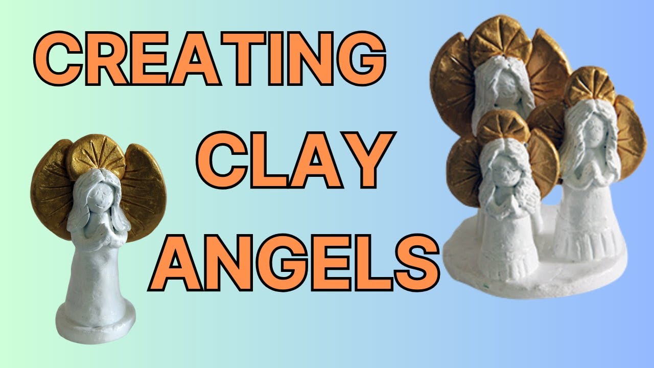 Making a Clay Angel with Air Dried Pottery Clay with The Clay Teacher