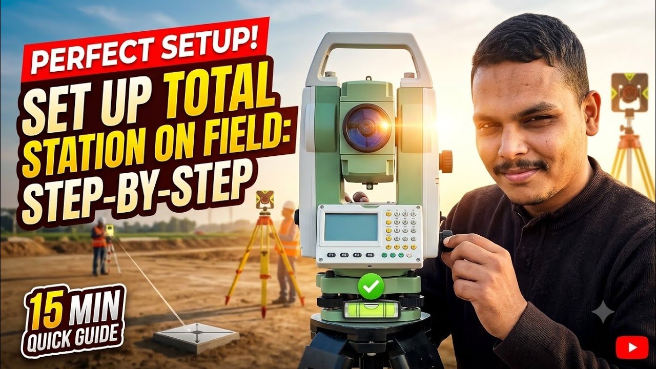 Total Station Setup Training | Total Station Crash Course | civil survey training institute