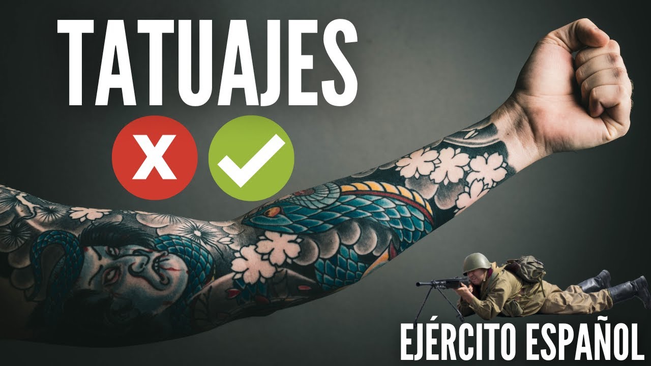 ✔️TATUAJES E INSERCIONES❌¿Permitidos en el EJÉRCITO ESPAÑOL? ACTUALIZADO
