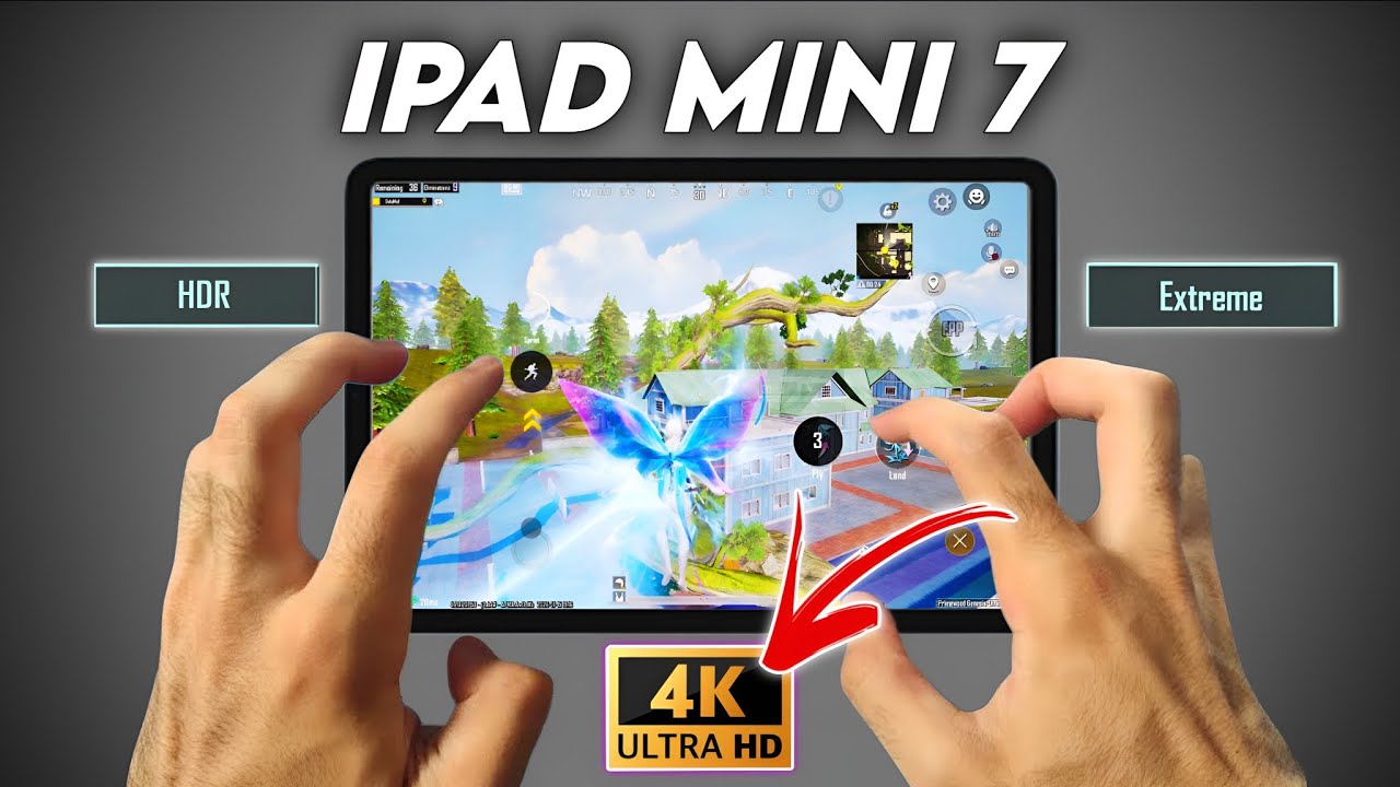 iPAD MINI 7 PUBG/BGMI TEST🔥A17 Pro Bionic chip😍 || FULL GYRO + 6 FINGER GAMEPLAY