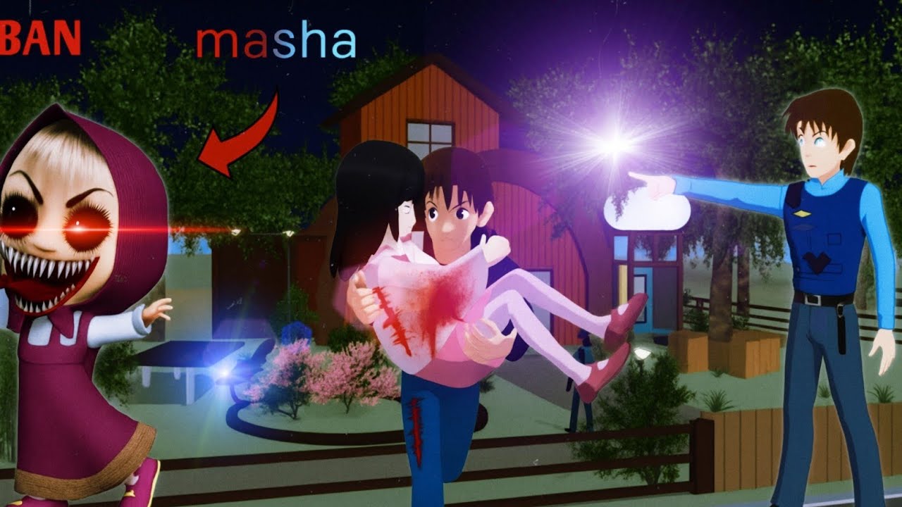 Masha Ghost try to kill MIO Baby 😱👹 || SAKURA SCHOOL SIMULATOR DRAMA || SAKURA STORY 