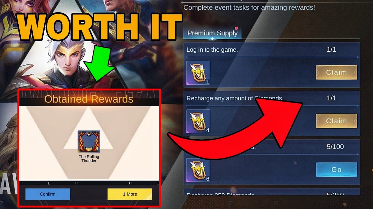 Mobile Legends Dawning Stars Event Using 5 Draws