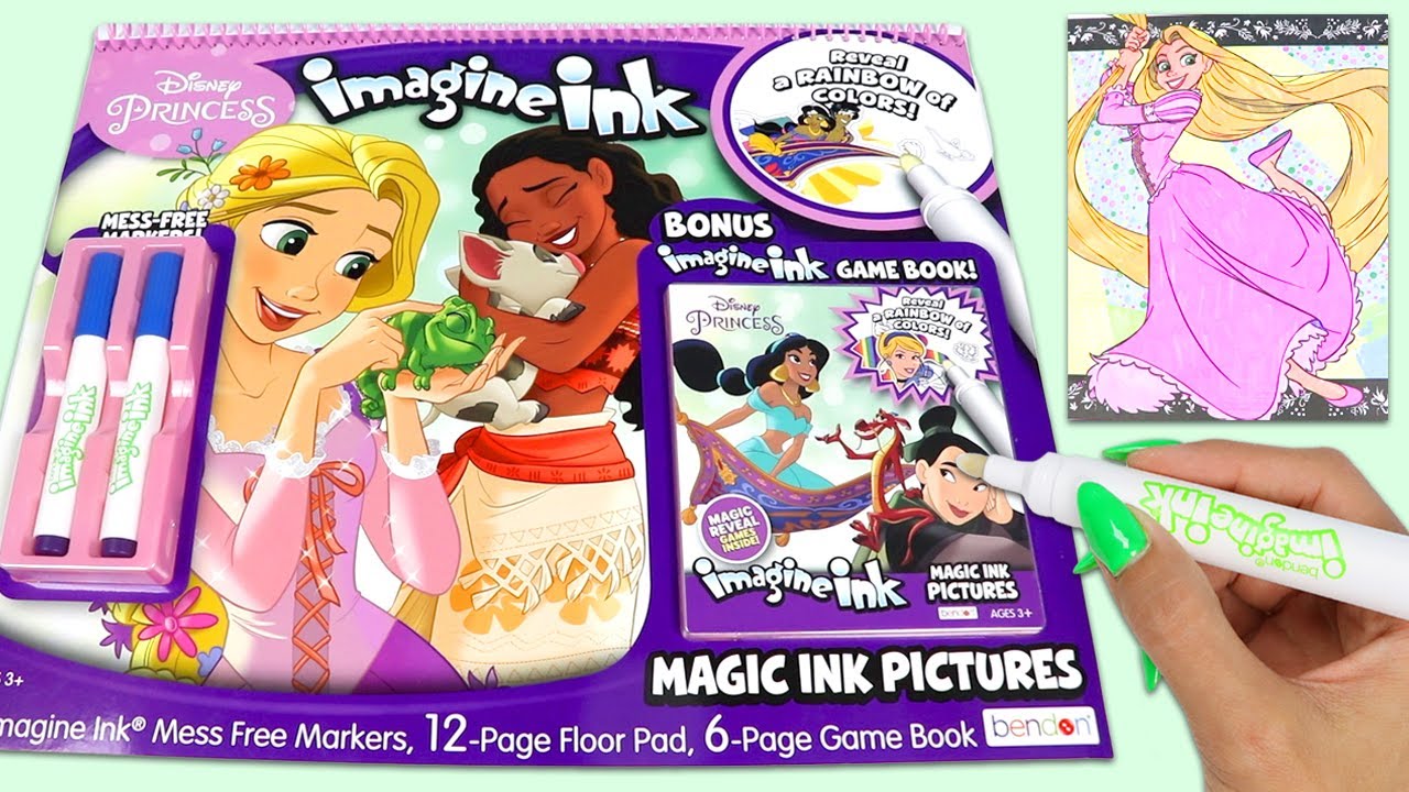 Let's Do This Disney Princess Giant Imagine Ink Book!
