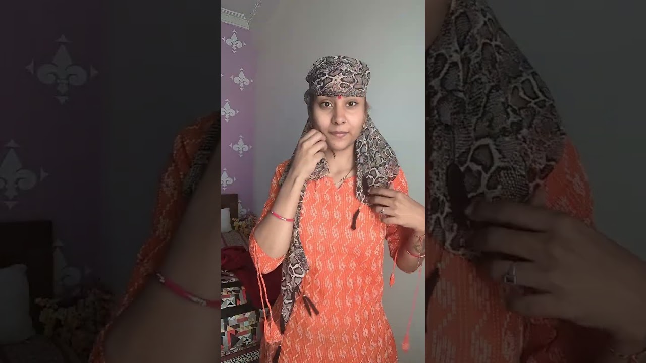 scarf se kre face cover || face cover video || last minute kre face cover || 2023.  easy trick