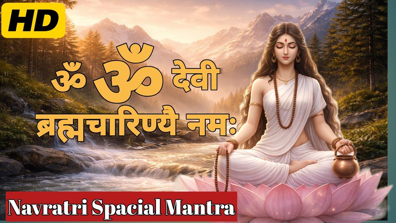 👉 ॐ देवी ब्रह्मचारिणी नमः | 108 बार जाप | Navratri Special Mantra | Powerful Devi Mantra