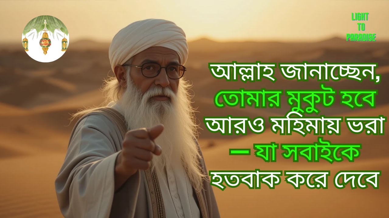 আল্লাহ জানাচ্ছেন, তোমার মুকুট হবে আরও মহিমায় ভরা — যা সবাইকে হতবাক করে দেবে! #lighttoparadise