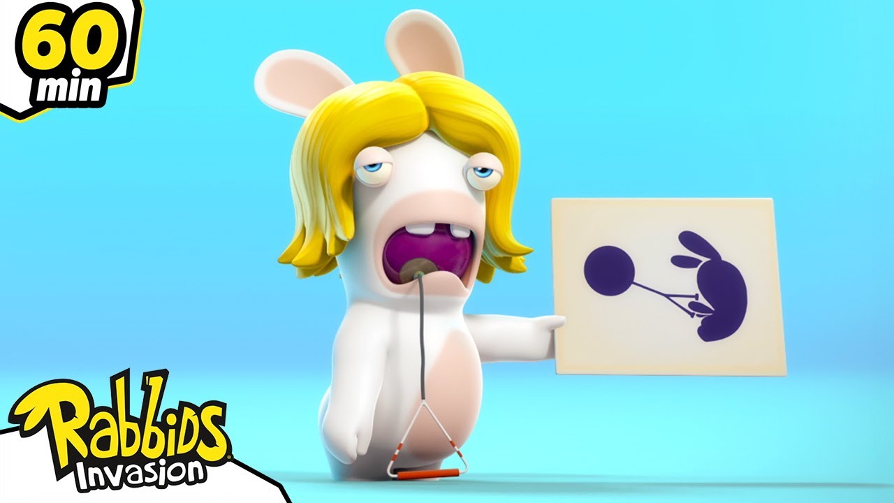 The Rabbids' cretinous competition 🏅 | RABBIDS INVASION 🐰 | 1H Compilation | Cartoon for kids