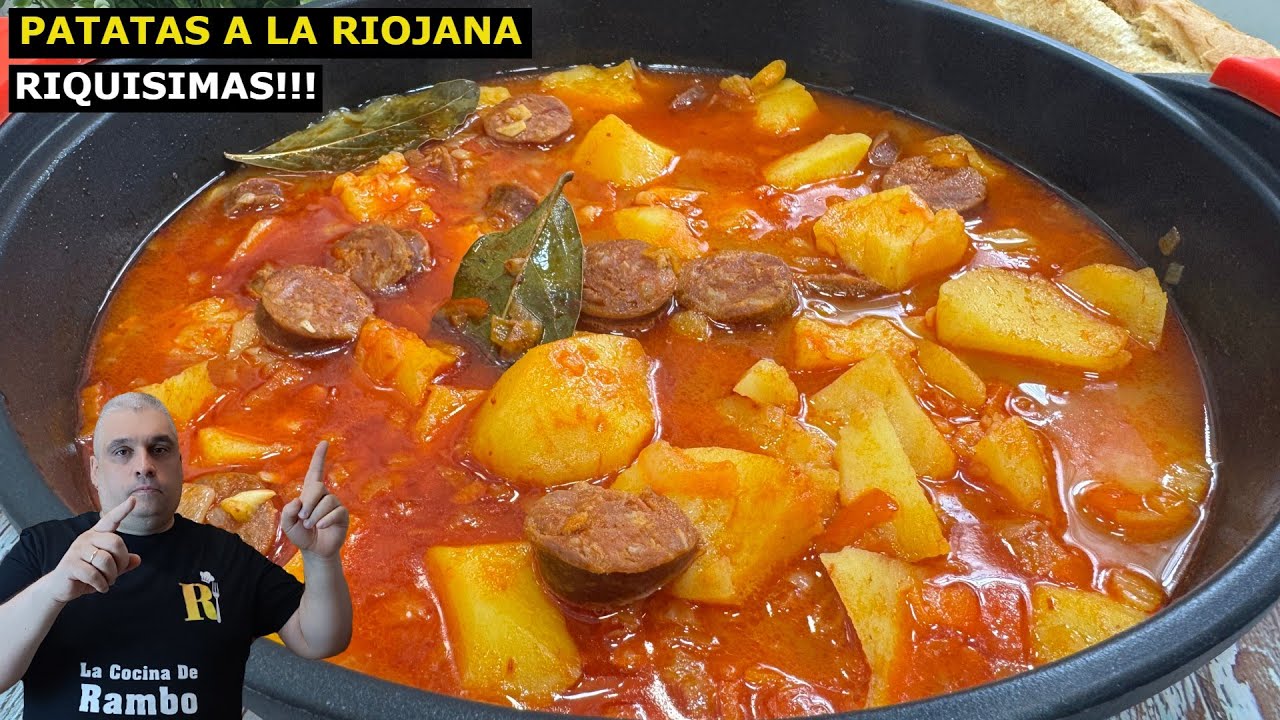 Patatas a la Riojana Receta Muy Barata y Fácil - Receta Paso a Paso ¡Te encantará!