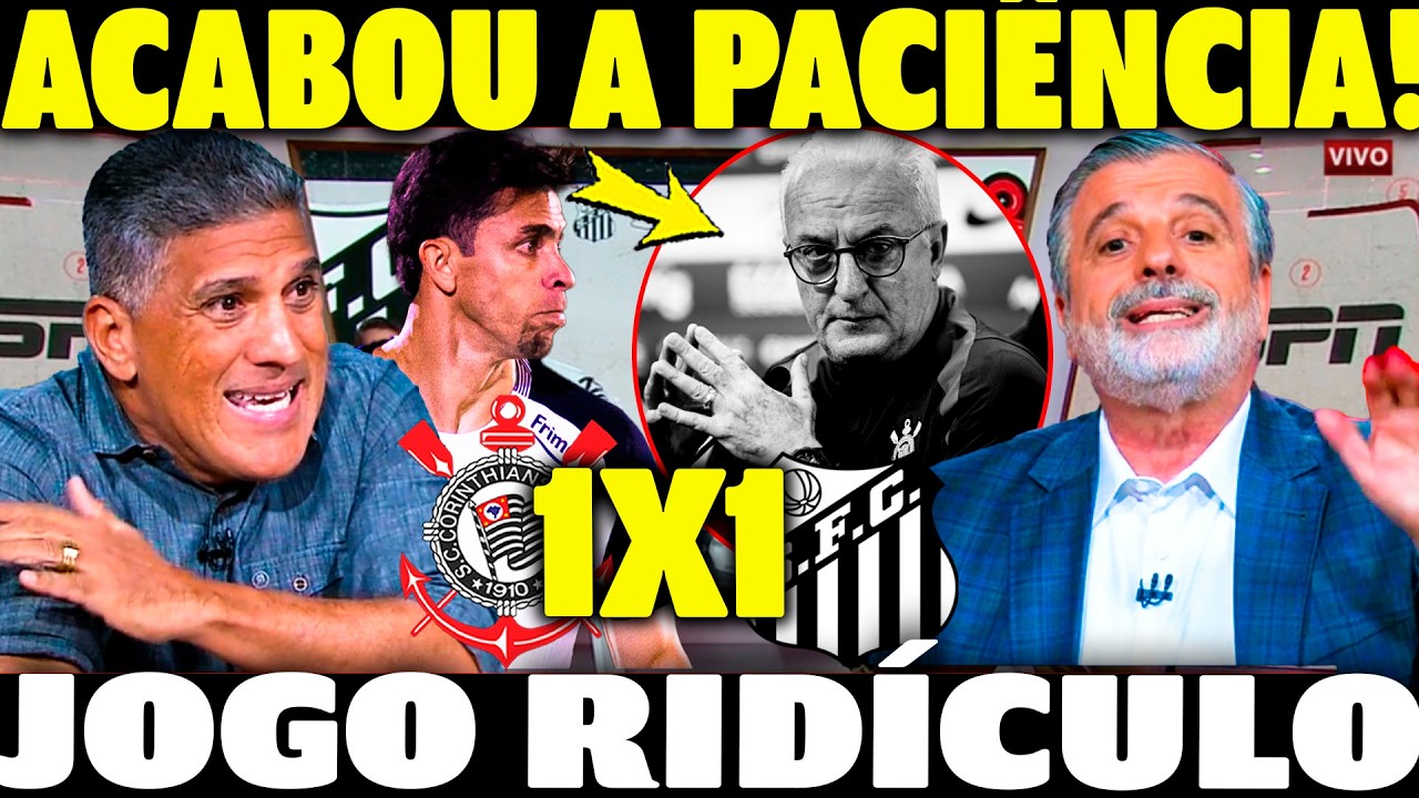PÓS JOGO CORINTHIANS 1 X 1 SANTOS!