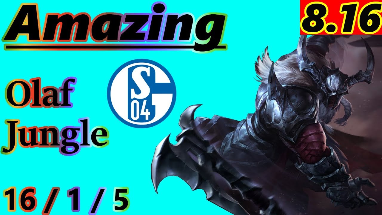 Amazing as Olaf Jungle - S8 Patch 8.16 - EUW - Full Gameplay