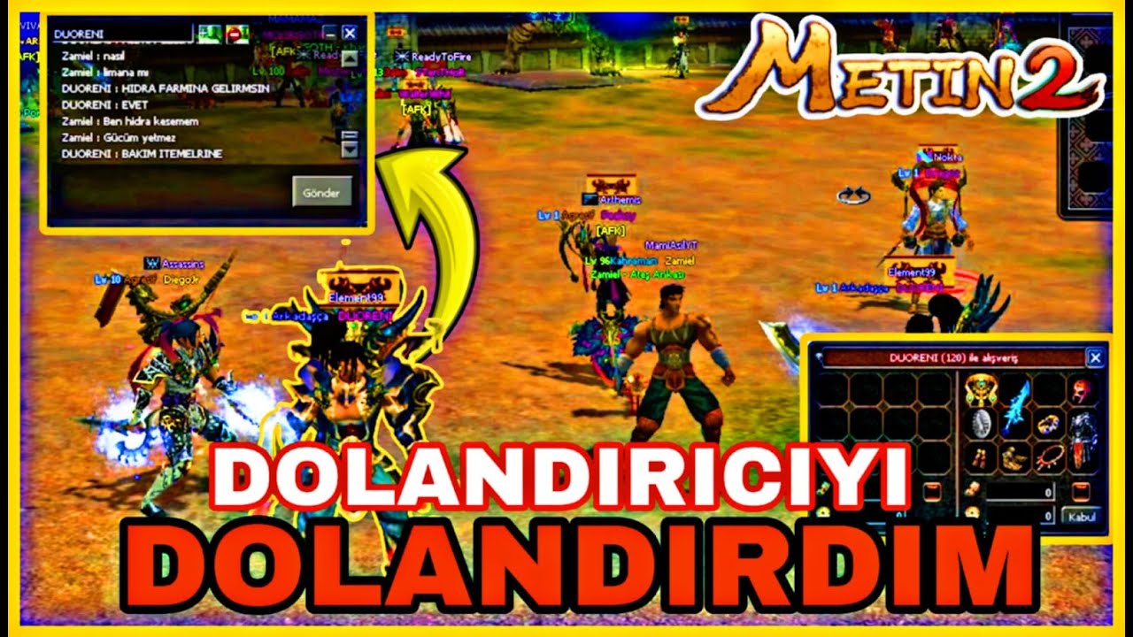 DOLANDIRICIYI DOLANDIRDIM😀😀l METİN2 TR BAGJANAMU #13