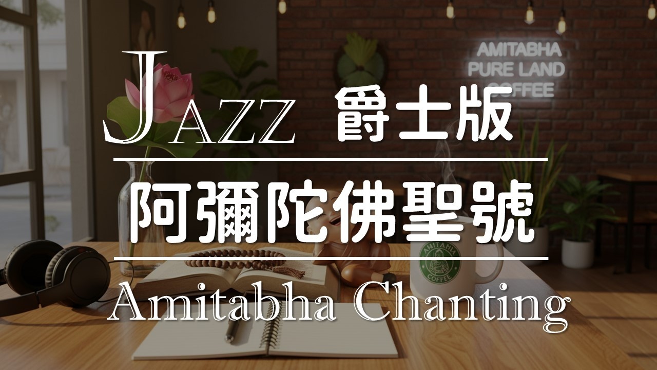 🎷爵士版 阿彌陀佛聖號 v.1｜ 🎧工作讀書 x 咖啡廳音樂☕ ✨Jazz Lofi BGM 🍃緩解焦慮 釋放壓力 放鬆心情 忘掉憂鬱 失眠舒眠 靜心冥想  背景音樂