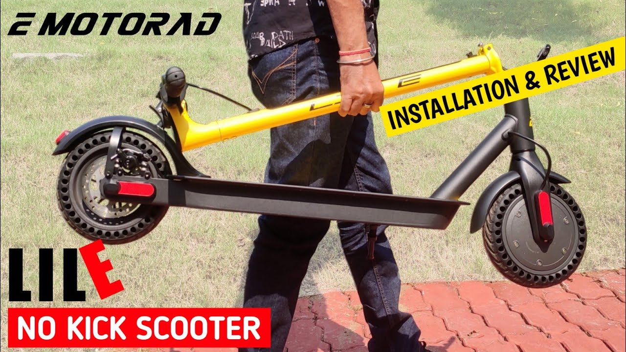 E MOTORAD | LIL E No Kick Scooter Detailed Review | Slim Folding eScooter | Review| Electric Scooter